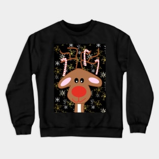 Red Nose Reindeer Christmas Crewneck Sweatshirt